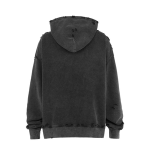 Stylish Wear Online Wholesale Price <b>Men</b> Distressed Hoodies Winter Wear Warm Cotton Material <b>Men</b> Distressed Hoodies - Product Image 2