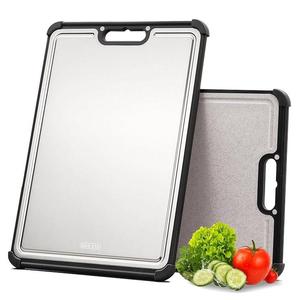 Tabla de cortar de metal para cocina con superficie antiarañazos - Product Image 4