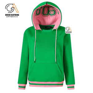 Sweat à capuche pour femme Alpha Kapa de haute qualité, épais, confortable, coupe décontractée, surdimensionné, avec poignets côtelés extensibles - Product Image 5