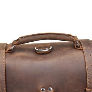 Gustav borsa Messenger in pelle Vintage di grande capacità per gli uomini Gustav borsa Messenger in pelle Vintage per gli uomini - Product Image 4