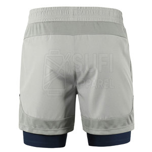 Shorts de sport pour homme à taille mi-haute, haute performance, écologiques, séchage rapide, pour l'exercice et le sport - Product Image 2
