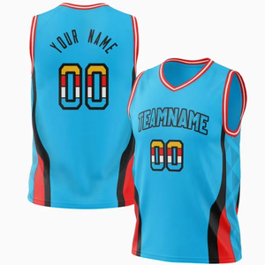 Ensemble d'uniformes de basketball personnalisés pour équipe – Maillot sans manches et short, anti-humidité, extensible, coupe ajustée, uniforme de basketball OEM - Product Image 6
