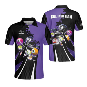 Camiseta Polo Deportiva de Manga Corta con Estampado Digital para Hombre, de Secado Rápido, Sublimada - Product Image 2