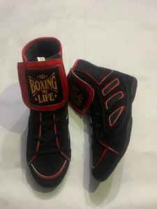 Zapatos de Boxeo Profesionales de Cuero Premium, Transpirables, con Cordones, para Entrenamiento, Venta al Por Mayor, No Boxing No Life - Product Image 3