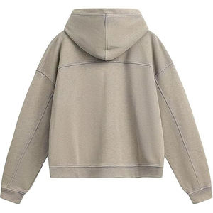 <b>Mens</b> High Quality Distressed Hoodie Vintage Style <b>Pullover</b> Sweatshirt Streetwear Casual Relaxed Fit Hooded Top - Product Image 3