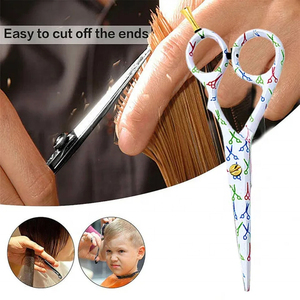 Ensemble de ciseaux de coiffure professionnels pour salon, ciseaux à effiler pour barbier, pour droitiers, manche moyen, en acier inoxydable, lame et pointe aiguisées - Product Image 3
