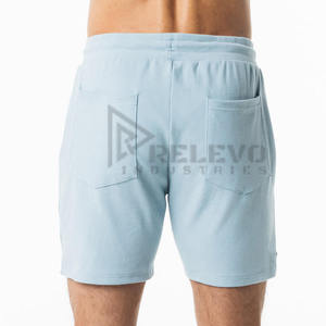 Plain Dyed Custom Breathable Eco-Friendly Knitted Hot Elastic Mid Waist 100% Cotton Knee Length <b>Men's</b> <b>Smart</b> Casual <b>Shorts</b> - Product Image 2