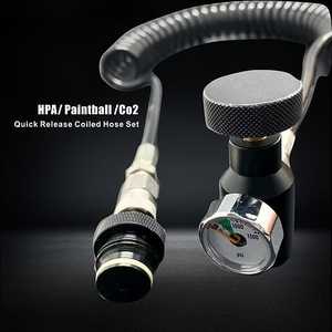 Adaptateur universel <span class=keywords><strong>de</strong></span> station <span class=keywords><strong>de</strong></span> remplissage <span class=keywords><strong>de</strong></span> bouteille en aluminium noir avec manomètre marche/arrêt pour réservoir HPA 1500 PSI pour activités <span class=keywords><strong>de</strong></span> plein air - Product Image 3