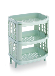 Three-Layer Durable Heavy Duty <b>Plastic</b> Anti-Tipping Waterproof Storage <b>Rack</b> Organizer Stackable Modern Multifunction Minimalist - Product Image 4