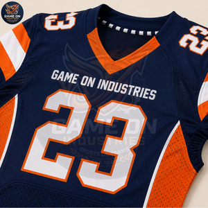 Custom American Football Jersey OEM ODM Men Youth Team Wear Breathable Sublimated Football Shirt Training Uniform Supplier - Product Image 5