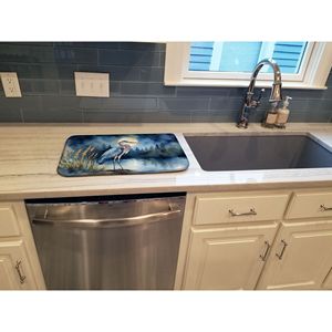 Blue Heron Moonlight Countertop Dish Drying Mat 14 X 21\" Absorbent Multicolor Kitchen Counter Dish <b>Drainer</b> Pad - Product Image 3