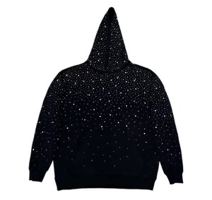 Sweat à capuche surdimensionné en strass de qualité supérieure, tissu de la meilleure qualité, molleton 100 % coton 450 GSM, pull à capuche, dernier design 2026 - Product Image 3