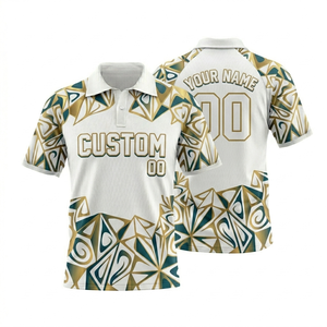 Camiseta Polo Deportiva Técnica para Hombre con Estampado por Sublimación, 165GSM, Poliéster Transpirable, Corte Aerodinámico, para Maratón y Equipos de Atletismo - Product Image 6