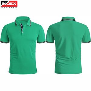 Men's <b>White</b> Short Sleeve Oxford <b>Polo</b> Shirt Casual Style Regular Fit Breathable Solid Color Woven Fabric - Product Image 3