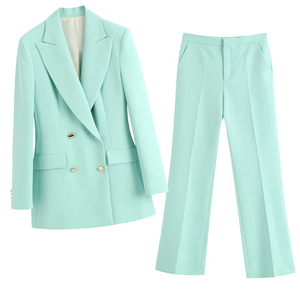 Costume de mariage slim fit, blazer respirant pour le bureau, ensemble pantalon et veste pour femme, ensemble de costume professionnel confortable pour femme - Product Image 1
