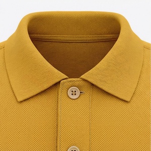 Men's <b>Navy</b> <b>Blue</b> Short Sleeve 100% Polyester Pique for <b>Shirt</b> Casual Breathable Anti-Wrinkle Regular Fit Solid Knitted Design - Product Image 4