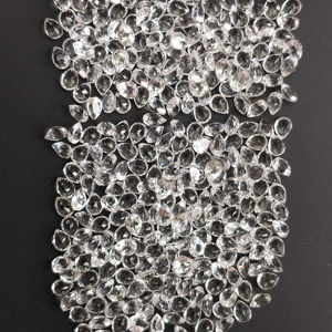 Topacio Blanco Natural de 4x3 mm, Corte Pera, Calidad Superior, Calibrado, Gema Suelta para la Creación de Joyería de Diseño - Product Image 4