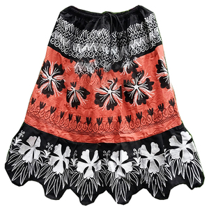 Custom <b>Tight</b> Ankle-Length Quick-drying Polyester Floral Pattern Elastic Waist Anti-Wrinkle A-Line Design Polynesian <b>Skirts</b> Women - Product Image 5
