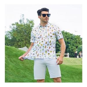 Camiseta polo de algodón grueso de gran tamaño con estampado a color, diseño personalizado a la moda, talla grande, estilo casual y elegante para hombre. - Product Image 3