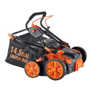 Scarificatore Elettrico 2-in-1 da 16 Pollici, 15 Ampere, con Cavo, Serbatoio da 14,5 Galloni per la Raccolta della Tifa, 5 Posizioni per il Taglio del Prato - Product Image 6