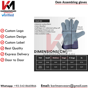Gants de travail robustes, gants de sécurité anti-coupure pour les travailleurs industriels, vente en gros OEM - Product Image 6