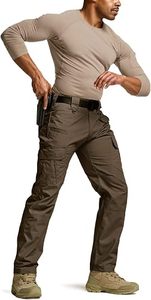 Men's Tactical Cargo Pants Multiple <b>Pockets</b> Canvas Material Quick Dry Workwear Style Mid Waist Zipper Fly Autumn Outdoor <b>Trouser</b> - Product Image 3