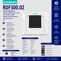 Nuevo Módulo PLC de Termostato para Fan Coil, Marca SIM Original RDF300.02, Cumple con EPR y Certificación CE, para Programación PLC, en Stock