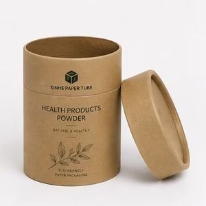 Wholesale Empty Paper Kraft Tube Box <b>Container</b> for Health Products Powder - Product Image 6
