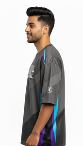 เสื้อยืดโอเวอร์ไซส์พิมพ์ลายซับลิเมชั่น แฟชั่นลำลองแนวสตรีทสำหรับผู้ชาย - Product Image 3