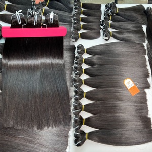 Meilleure qualité Double trame de cheveux Machine Bundles extensions de cheveux humains crus vietnamiens pour les femmes noires couleur de cheveux naturels perruques - Product Image 6