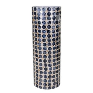 Vase élégant et minimaliste en nacre nacrée avec base en céramique, vase à fleurs de luxe pour table, pour un intérieur moderne - Product Image 6