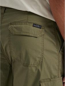 Pantalones Cortos Cargo Verde Oliva para Hombre, Tela Elástica Cómoda, Corte Relajado, Siete Bolsillos, Ropa Casual de Verano - Product Image 6