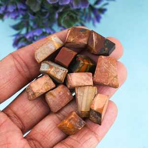 Piedras Preciosas Seleccionadas a Mano, 10 Piezas de 12-14 MM, Jaspe Natural Cherry Creek, Piedra Preciosa en Bruto, Cristal Crudo para Joyería - Product Image 4