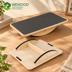 กระดานทรงตัวไม้ WEWOOD พร้อมพื้นผิวกันลื่น ทนทานและเป็นมิตรกับสิ่งแวดล้อม สำหรับการฝึกออกกำลังกายและปรับปรุงท่าทาง - Product Image 5