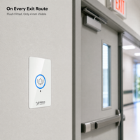 Bouton de déverrouillage d'urgence pour porte, interrupteur d'alarme mural réinitialisable, norme américaine, Smart Tools