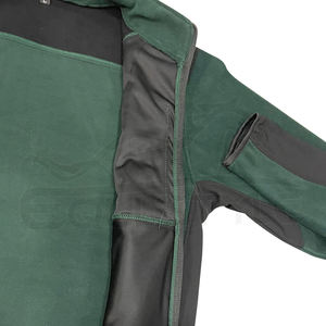 Chaqueta Softshell Verde Oliva para Hombre y Mujer con Capucha, Forro Polar de Invierno, Cierre de Cremallera, Personalizable OEM, Chaqueta de Trekking Cortavientos para Exteriores - Product Image 5