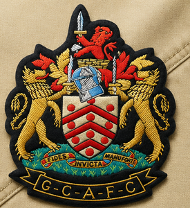 gcafc blazer Badge With Anchor And Laurel Wreath <b>Sew</b>-On Fabric Patch For Uniform Garment - Product Image 2