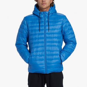 Best Hot Selling Custom Lightweight Puffer <b>Jackets</b> for Men <b>Fleece</b>-<b>Lined</b> Hooded Stand Collar Insulated Men's Puffer <b>Jacket</b> - Product Image 1