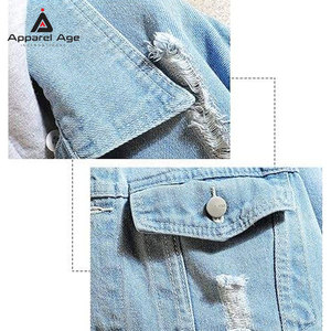 บริการ OEM เสื้อฮู้ดยีนส์ผู้ชาย ผ้าฝ้าย 100% อุ่นสบายสำหรับฤดูหนาว ดีไซน์ล่าสุด ขายส่ง ทรงเข้ารูป สไตล์สตรีทแวร์ - Product Image 3