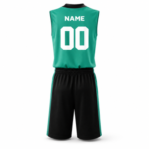 ชุดเสื้อและกางเกงบาสเก็ตบอลแบบสั่งทำพิเศษสำหรับทีมชายและเยาวชน - Product Image 2