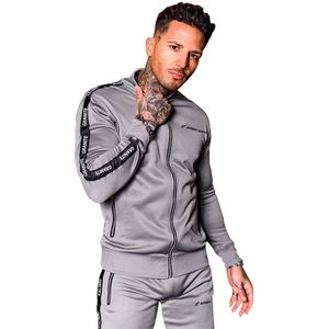Conjunto Deportivo de Verano para Hombre, Color Gris, Estilo Informal, con Franja Lateral, Transpirable, de Spandex y Algodón, Cintura Elástica - Product Image 1