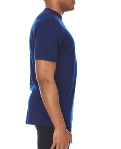 Camiseta de Algodón para Hombre, Corte Regular, Manga Corta, Cuello Redondo, Color Sólido, Transpirable, Informal, Tejido de Punto, Diseño Liso Teñido, Camisetas de Lana - Product Image 5