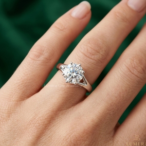 Anillo de Compromiso Solitario con Diamante Cultivado en Laboratorio, Corte Brillante Clásico, Oro Blanco de 9K, 10K, 14K, 18K, Certificado IGI, Anillo Unisex de Lujo - Product Image 5