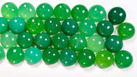 Cabochon de chrysoprase naturel |   Chrysoprase verte, pierre précieuse en vrac |   Coupe brillante |   Jeu de couleurs |   9x9x mm |   Pierre pour la fabrication de bijoux |