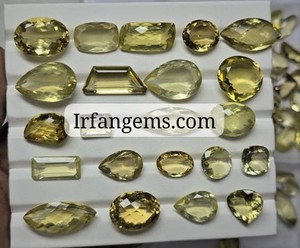 High Quality Handmade Lemon <b>Quartz</b> Faceted Crystal Wholesale Price Lot 100%Natural Lemon <b>Quartz</b> Jewelry Making Stone <b>Quartz</b> Cabs - Product Image 1