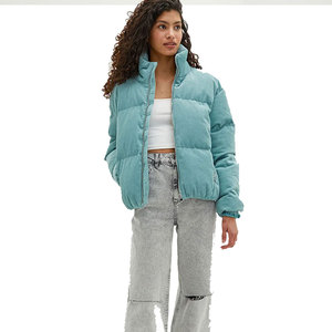 Chaqueta Acolchada Impermeable para Hombre, Chaqueta de Invierno Acolchada con Diseño de Burbujas, Chaqueta de Plumón Verde de Poliéster para Exteriores, Chaqueta Acolchada Personalizada para Hombre - Product Image 1