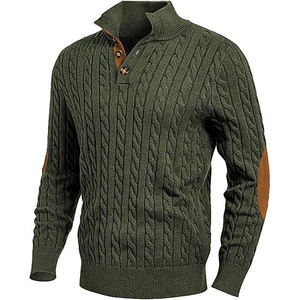 Mens Cashmere Blend Sweater Luxury Crew Neck Full Sleeve Winter Knit Sweater Warm Soft Breathable Anti Pilling Sweater Custom - Product Image 2
