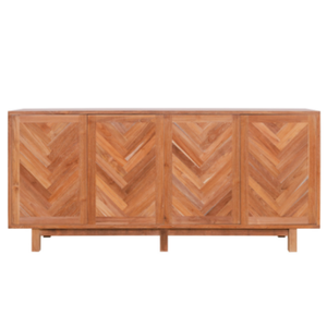 Buffet 3 portes au design minimaliste pour salon et meuble fonctionnel offrant un grand espace de rangement - Product Image 2