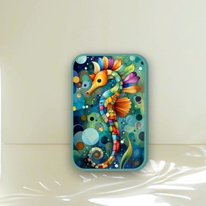 Private Label Colorful Seahorse Acrylic <b>Magnetic</b> Solid Diamond Heart Shape Flower Rectangle <b>Eyelash</b> Extension Lash Tiles - Product Image 1
