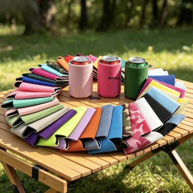 Collapsible Blank Foam Neoprene Stubby Holder Bulk Blank Can Coolers Personalized Sublimation Beer Sleeves